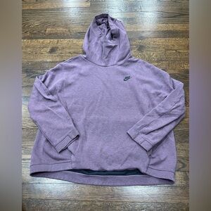 Nike Purple cowl neck Sweater with Relaxed Fit Fleece Material size XL